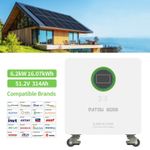 48V 314Ah 16.07 kWh LiFePO4 Battery 6.2kW Solar Hybrid Inverter All-in-One