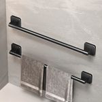 Self Adhesive Towel Rail Bathroom Towel Holder No Drill Wall Mounted Rack