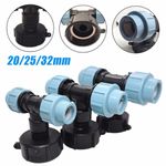 IBC Tee Straight Water Fittings Outlet Hose Connector Tank Adapter