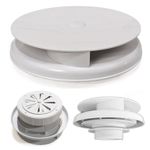 FLOWROTOR Wind Driven Rotating Van Roof Vent - Low Profile Spinning Roof Fan 4x4