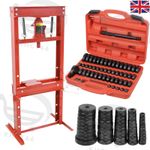 20 Ton H-Frame Workshop Garage Hydraulic Shop Press & 52 Pcs Bearing Bush Driver