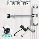Spring Buffer Automatic Door Closer Adjustable Speed Door Closer Mute Closing