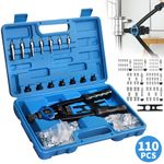 Professional Hand Rivnut Nut Thread Riveter Gun Repair Tool Kit M3-M12 Mandrels