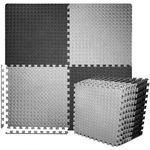 60x60cm 8-10mm EVA Interlocking Puzzle Tiles Soft Foam Gym Yoga Play Floor Mats