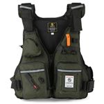 Waterproof Fishing Life Vest Men Safety Buoyancy Jacket Kayak Fly Fishing Coat