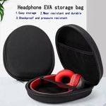 Black Headphone Storage Bag Universal Headset Hard Carrying Box Earphone Case UK