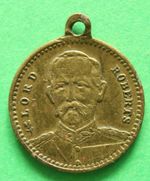 1900 Lord Roberts Medal Brass W.D H.O.Wills Westward Ho Smoking Mixture SNo57206