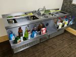 Supreme double Cocktail Bar Station, Stainless Steel, Fully Insulated 