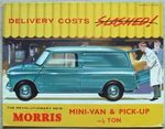 MORRIS MINI VAN & PICK UP ¼ TON Sales Brochure Aug 1962 #H&E 62153