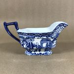 William Adams Blue and White Chinoiserie Gravy Boat