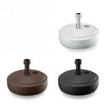 RATTAN STYLE CIRCLE UMBRELLA BASE Plastic Patio Parasol, Pool HEAVY Garden Stand