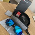Rivbos Sports Glasses Black Iced Blue Uv400 Anti Glare New Unused