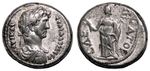 *AET* HADRIAN Bi Tetradrachm. almost EF/VF+. Alexandria mint. Eirene.