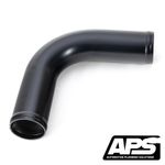 APS Alloy Air / Coolant / Intercooler Pipe - Black -90 Degree, 76mm (3'') OD