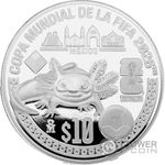 FIFA WORLD CUP Axolotl 1 Oz Silver Coin 10 Peso Mexico 2026