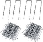 Galvanised Steel Securing Membrane Weed Control Fabric Pegs Metal U Pins UK