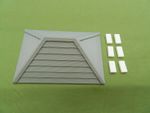 A Bayko compatible Fayko 3D printed  6 x 4 slate grey roof & 6 narrow bricks