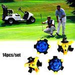 14Pcs New TPR Golf Soft Spikes Pins Fast-Twist 3.0 Cleats Golf Shoes Pins UK