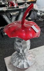 XXL, Aluminium Gloss Eaten Apple Core,  Table Decor, Ornament, statement piece