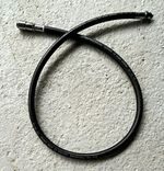 Scuba Regulator Hose, Black with Metal Fittings, EN250 Pressure Tested