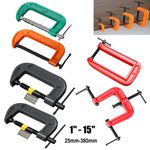 Heavy Duty G Clamp 2" 3" 4" 6" 8" 10" 12" Vice Wood Metal Steel DIY Welding Work