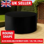 420D Round Waterproof Garden Furniture Covers Heavy Duty Outdoor Patio Table
