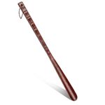 54CM Long Handle Wooden Shoe Horn Bamboo Handle Durable Shoe Lifter for Seniors