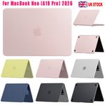 Hard Shell Case For MacBook Neo (A18 Pro) 2026 A3404 A3204 13 inch Matte Cover 