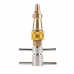 Brass Quick-Connect Fitting Airtight for Refrigeration Repair Technicians