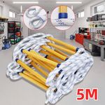 Emergency Fire Escape Ladder Soft Rope to Deploy W/ Hooks for Cli√ UK Stock 5m