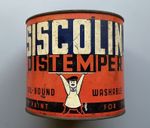 c1950s “SISCOLIN” DISTEMPER TIN 7lbs nett size, NO LID, EMPTY, Sissons Bros & Co