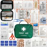 230 PIECE FIRST AID KIT BAG MEDICAL EMERGENCY KIT TRAVEL HOME CAR TAXI WORKPLACE