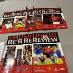 Manchester United Season Bundle  2001-2002 Premier League Programme X 9