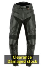 Leather Motorbike Motorcycle Trousers Sports Biker Mens Racing With CE Armour