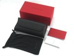 New Valentino Black & Red Soft Sunglasses Case  Large Optical Frame Case Red BOX