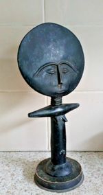 Ashanti Carved Wooden Fertility Figurine Doll
