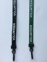 VOLUNTEER Neck Lanyard Printed pass badge card holder - FREE P&P!!!!