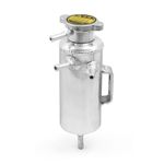 Aluminium Coolant Swirl Pot Breather Tank Air Separator Collection Tank Silver