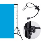 12Pcs Background Clamps Backdrop Clips Holder Elastic Cord Muslin String Clips