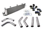 Universal Front Mount Intercooler Kit FMIC 57mm 2.25 BLACK HOSES 550x140x65 Core