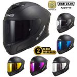 LS2 FF353 RAPID FULL FACE MOTORBIKE CRASH HELMET MATT BLACK DARK VISOR NEW MODEL