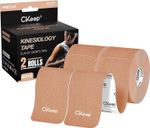 CKeep Kinesiology Tape 2 Rolls Original Cotton Elastic Premium Athletic Tape