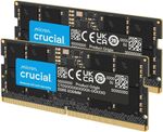 Crucial DDR5-5600 SODIMM 32GB (2x16GB) CL46 CT2K16G56C46S5 - LAPTOP RAM  NEW
