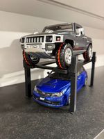Double Two Car Lift Ramp Desk Display Stand for Diecast 1:18 Model Cars