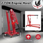 2 TON TONNE ADJUSTABLE ENGINE CRANE STAND HOIST LIFT JACK HYDRAULIC FOLDING