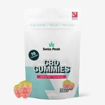 CBD Gummies THC-Free Swiss Peak 3200/4800mg Strawberry Gummies | Broad Spectrum