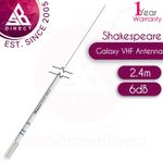 Shakespeare 5225-XT 2.4m Galaxy VHF Marine Band Antenna c/w RG-8/X Cable/ PL-259