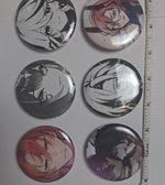 CUSTOM DESIGN button pin for oshikatsu, or yume / yumeshipping, set of 9, 58mm