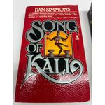 Dan Simmons Signed Song of Kali 1986 First Tor Printing Vintage Horror Paperback
