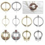 Alloy Viking Brooch Fashion Jewelry Shawl Pin Medieval Cloak Pin  Men/Women